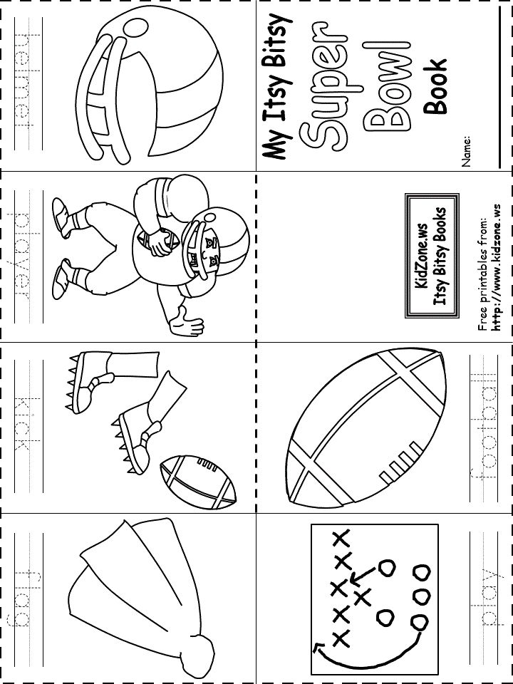 the printable worksheet for football