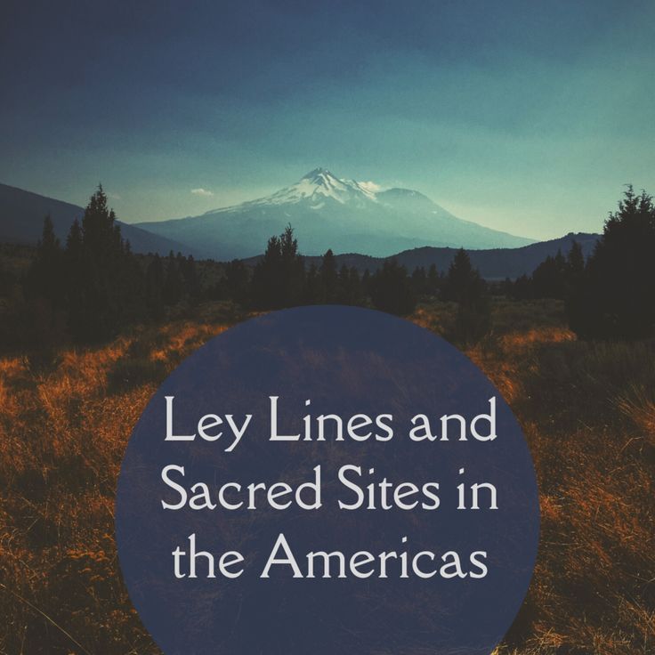 a blue circle with the words lay lines and sacred sites in the americas