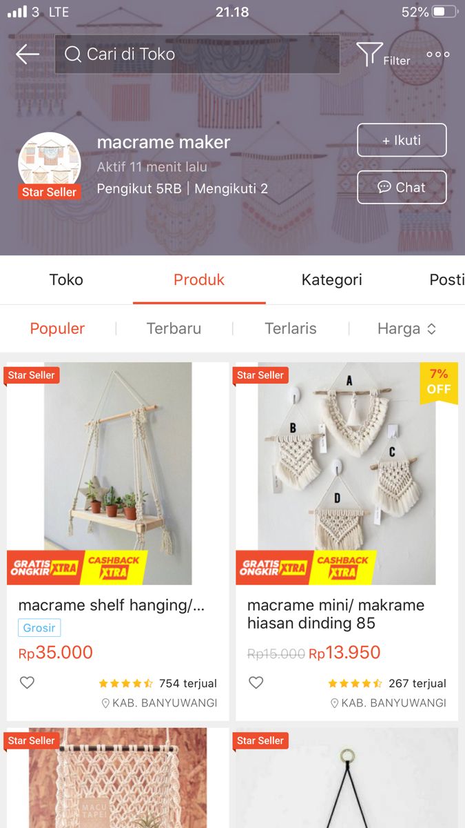 an image of a website page with many items for sale on the store's webpage