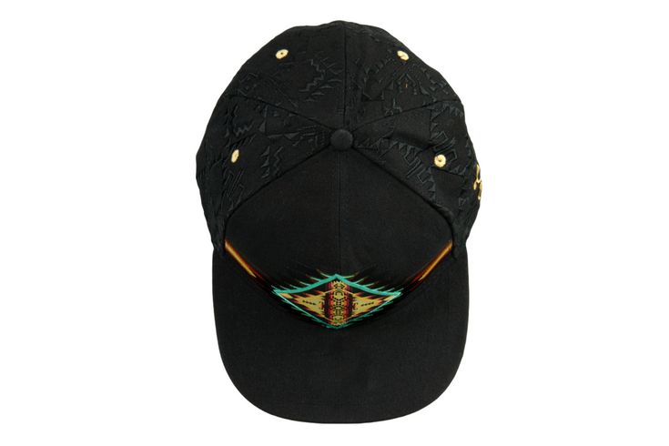 This Grassroots California Desert Lore Snapback hat features embroidered artwork on on the front AND brim of the hat because why shouldn't you get to look up to something cool too? With a square brim and satin lining, this snapback is complete with a stash pocket and snap closure. Only available from Dime Bags. Embroidered Baseball Cap For Streetwear, Adjustable Visor Fitted Hat With Embroidered Logo, Adjustable Visor With Embroidered Logo, Adjustable Fitted Visor With Embroidered Logo, Festival Cap Fitted Hat One Size, Festival Cap-style Fitted Hat, One Size Fits Most Fitted Cap For Festival, One Size Fits Most Festival Cap, Adjustable Snapback Hat With Curved Brim For Festivals