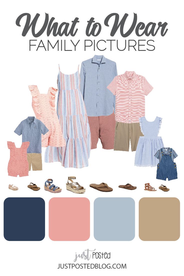 what to wear family pictures in different colors