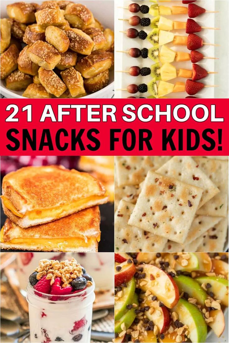 21 after school snacks for kids