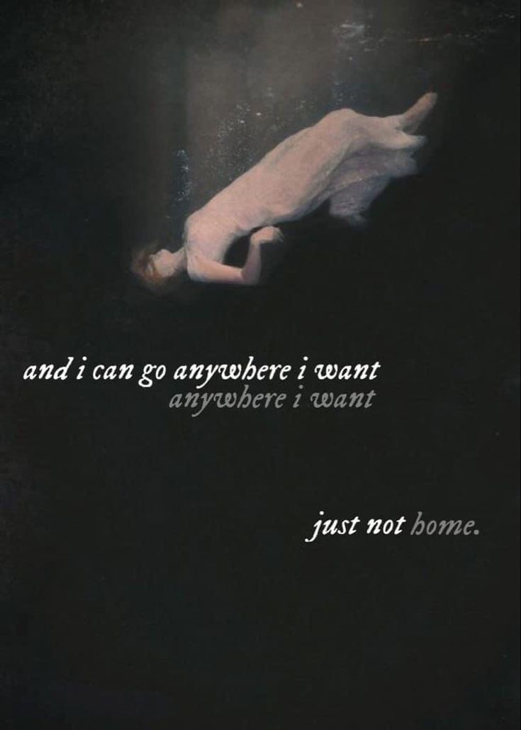 a person floating in the water with a quote above it that reads, and i can go anywhere i want anyone i want just not