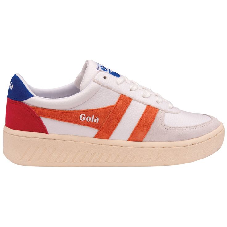 Colourful Sneakers, Gola Sneakers, Coral And Blue, Happy Shoes, White Coral, Marine Blue, Adidas Gazelle Sneaker, Adidas Samba Sneakers, Leather Lace