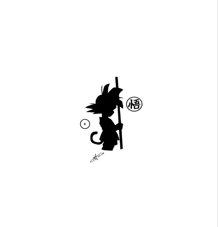 a black and white drawing of a cat holding a pole with chinese characters on it