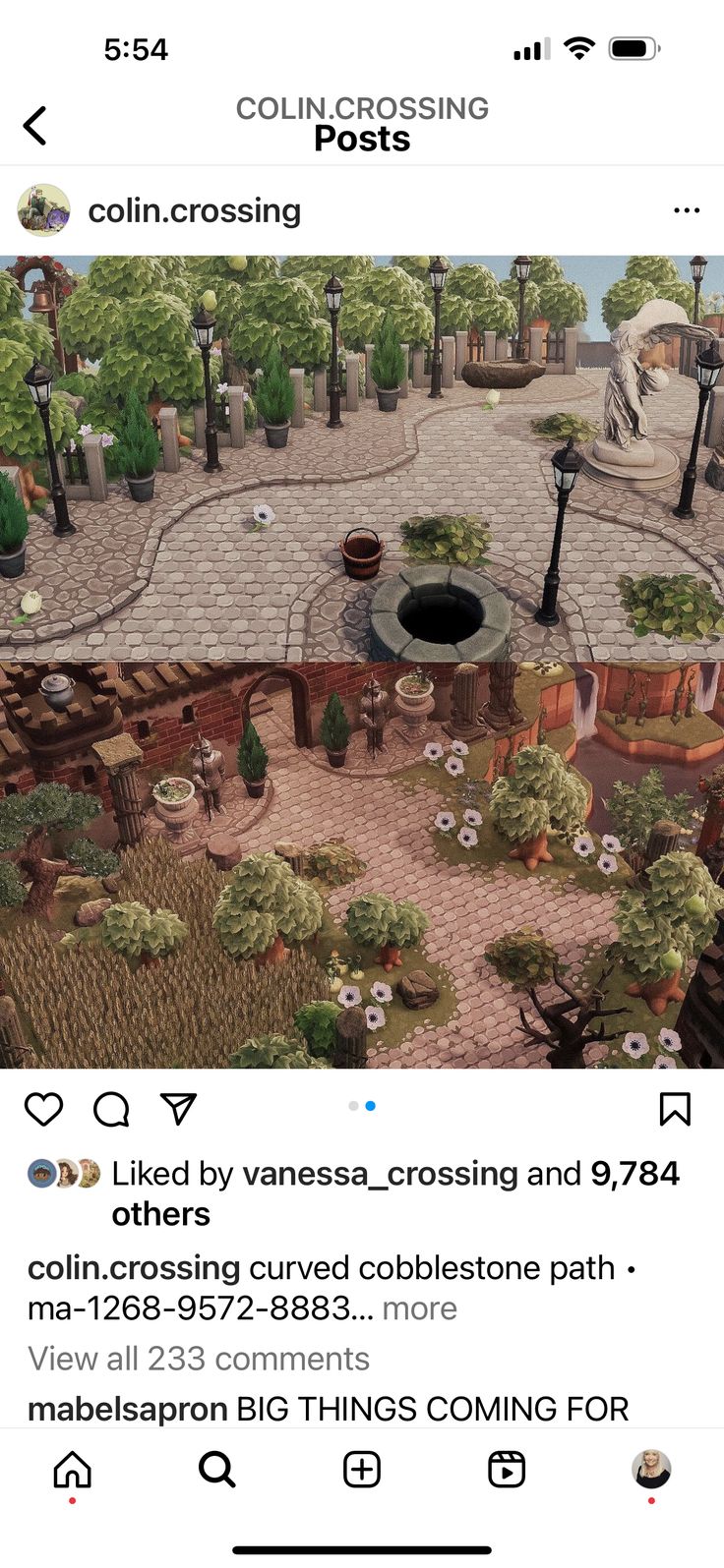 a screenshot of an animated video game called collocrossing posts on instagram