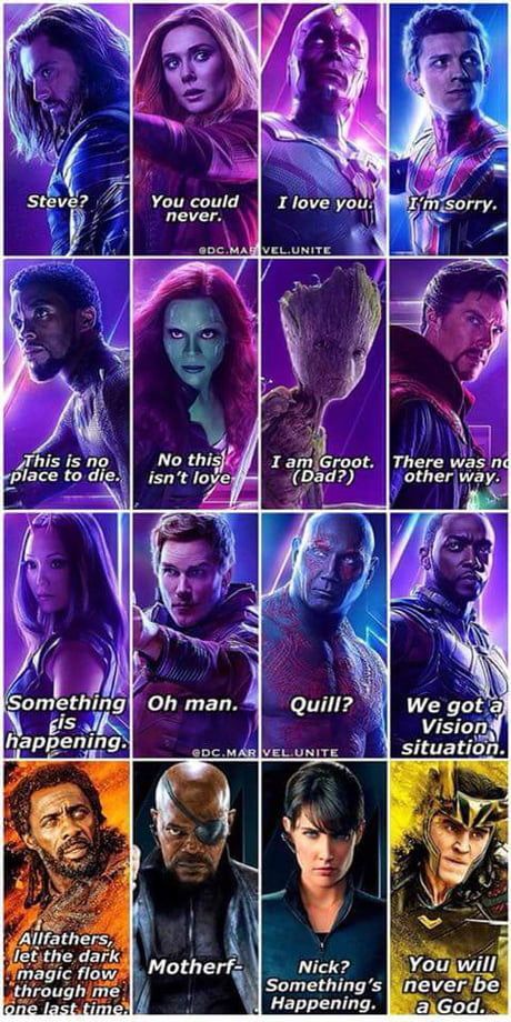 the avengers movie characters with their names