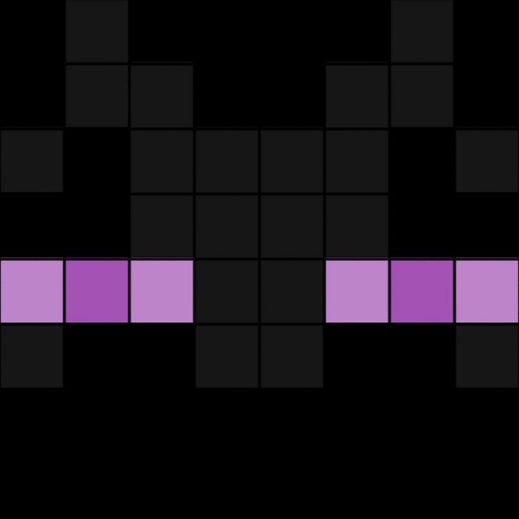 a black and purple crossword puzzle with squares in the middle, on a black background