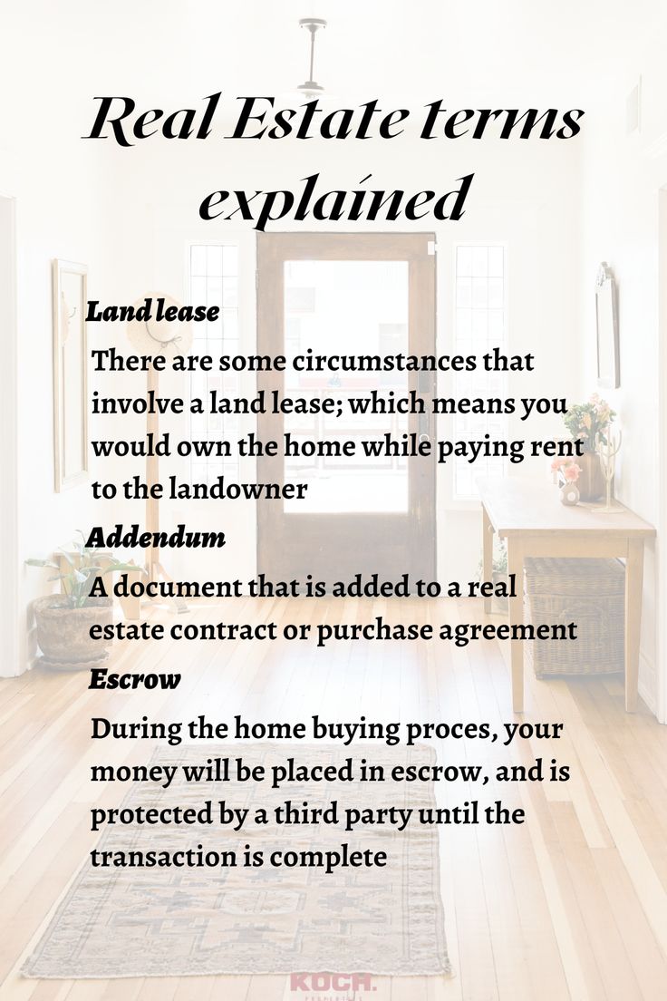 the real estate terms explain that there are some circumaances that involve a land - based which means you would own the home while paying rent