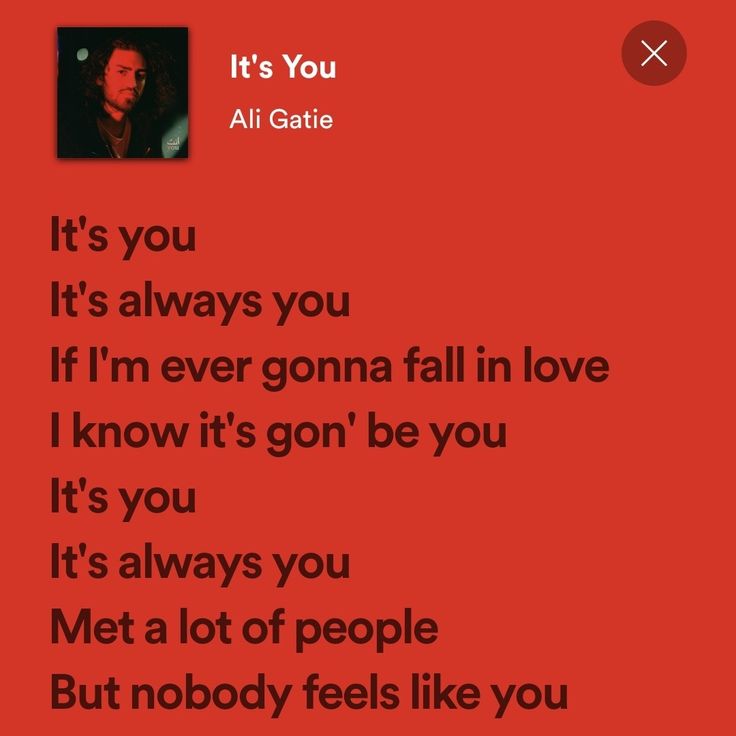 a red background with the words it's you, it's always you