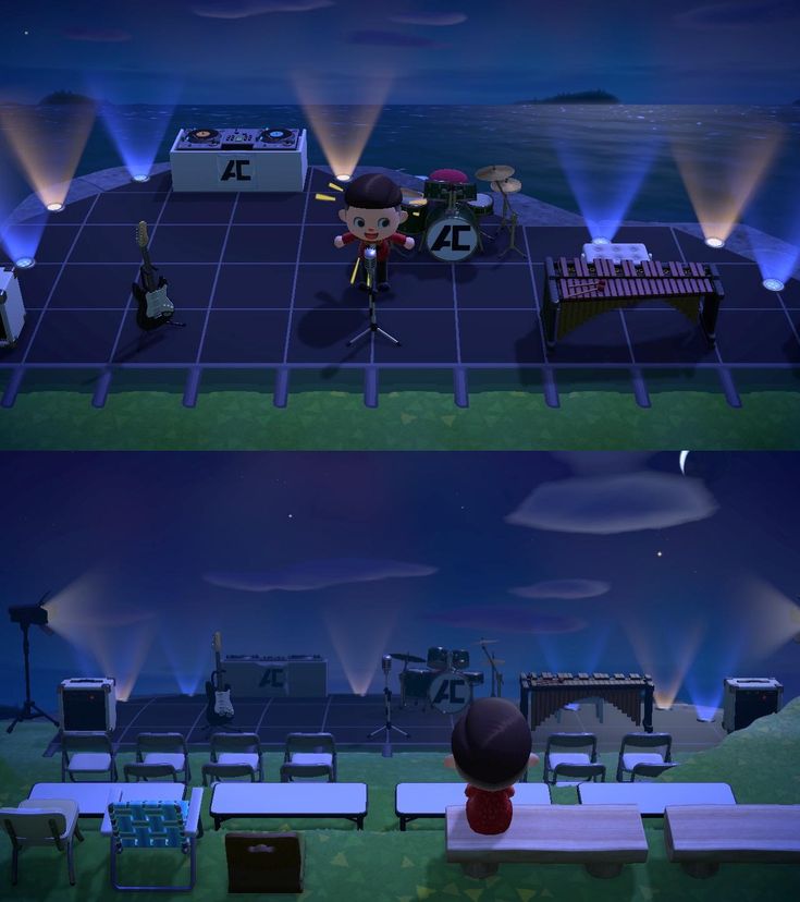 two screens showing the same stage as they appear in an animated video game