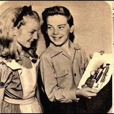 Kathryn Beaumont and Bobby Driscoll Kathryn Beaumont, Bobby Driscoll, Disney Cartoon Movies, Peter And Wendy, Disney Live, Animation Studios, Walt Disney Animation, Disney Favorites, Disney Photos