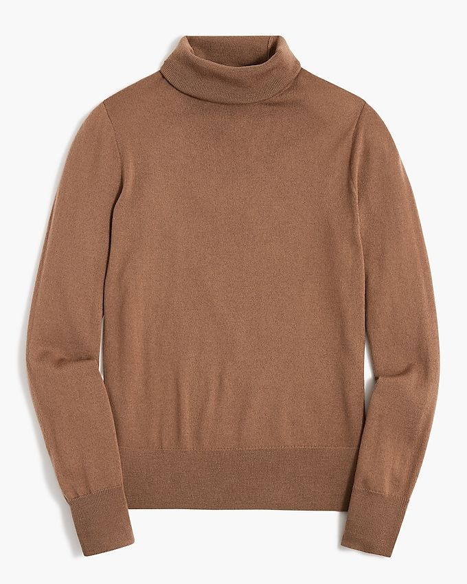 Factory: Machine-washable Merino Wool-blend Turtleneck For Women J Crew Factory, Accessories Store, Turtleneck Sweater, Sweater Outfits, Merino Wool, Wool Blend, Camel, J Crew, Turtle Neck