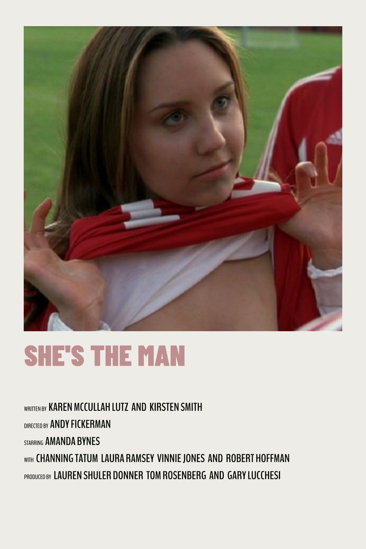 she's the man movie poster with an image of a woman wearing a scarf