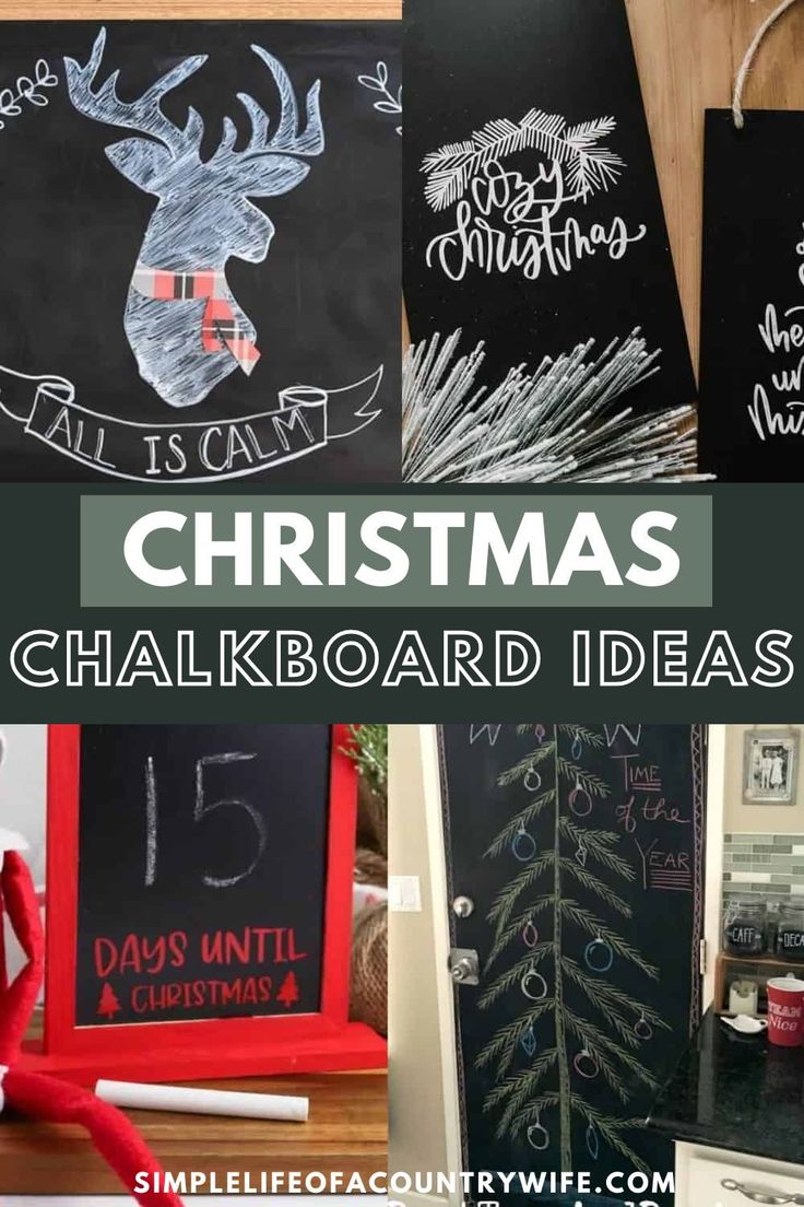 christmas chalkboard ideas for the home