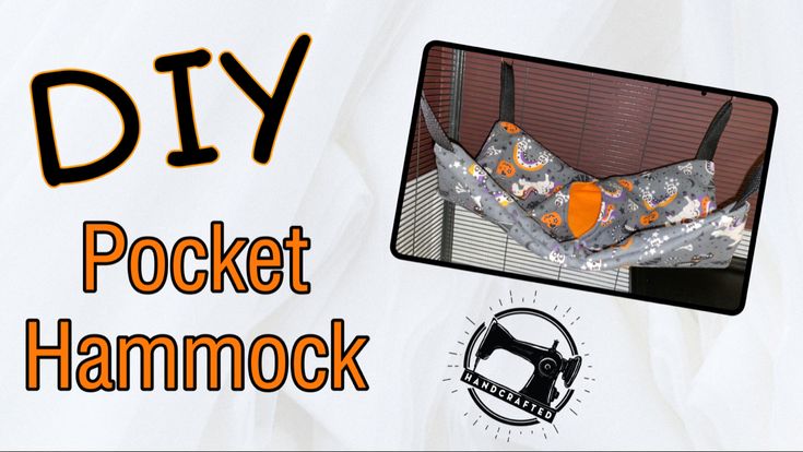 an image of a pocket hammock with the words diy written below it