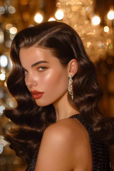 Hollywood Glamour Hair, Hollywood Glam Hair, Old Hollywood Hair, Hollywood Curls, Glamour Hair, Guest Hair, Hollywood Hair, My Community, Glam Hair