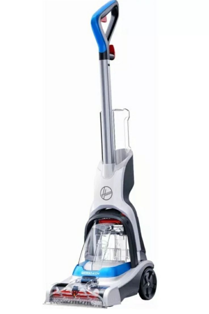 the upright vacuum cleaner is clean and ready to use