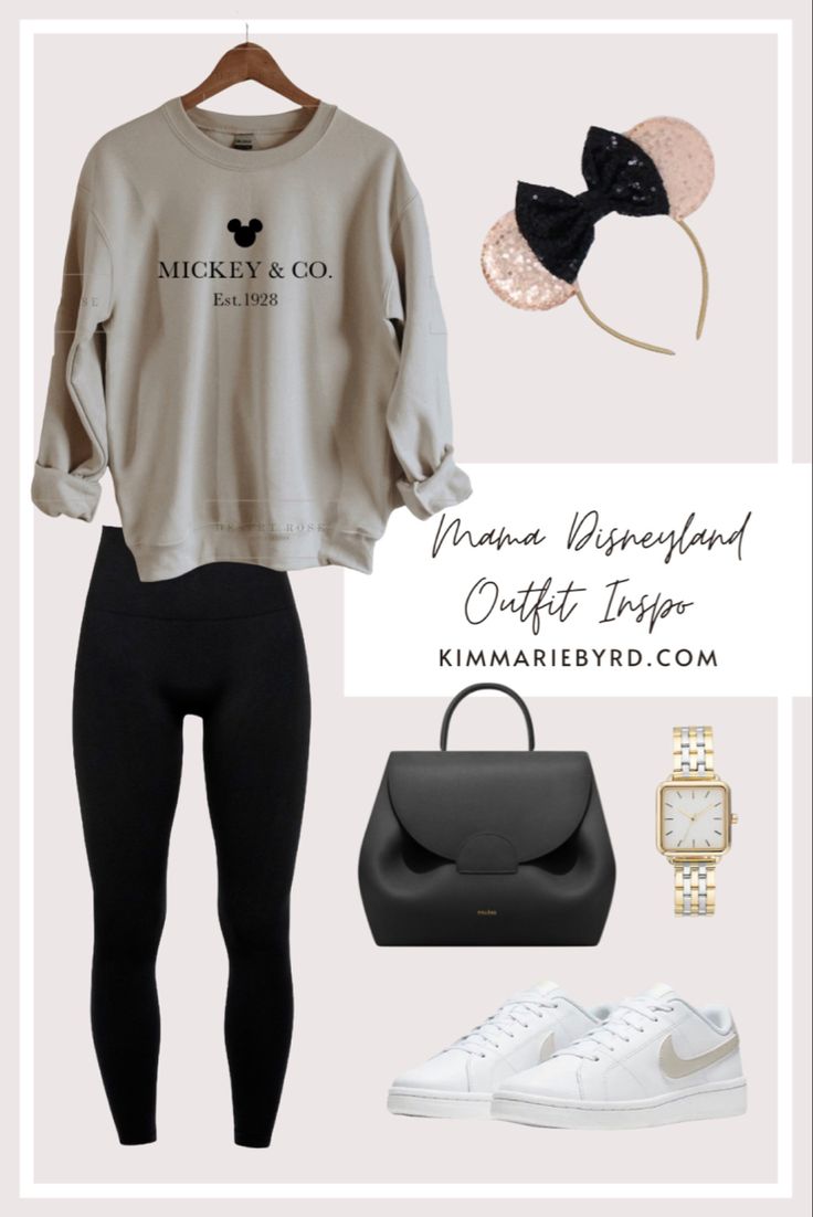 Disney Cute Outfits Style Fashion, Bougie Disney Outfits, Fall Outfits Disneyland, Outfit Ideas For California, Disney Winter Shirts, Disney Outfits Neutral, Cute Womens Disney Outfits, Outfits To Wear In Disneyland, Disney Paris Shirt Ideas