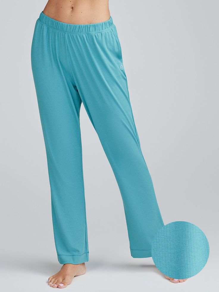 MicroLuxe Rib Pant - tasc Performance (Lagoon) Cheap Blue Camisole For Loungewear, Solid Color Relaxed Fit Sleepwear For Lounging, Comfort Stretch Full Length Lounge Pants, Comfortable Long Pants Sleepwear, Comfortable Relaxed Fit Bedtime Pants, Blue Relaxed Fit Sleepwear With Elastic Waistband, Long Pants Sleepwear With Elastic Waistband, Comfortable Relaxed Fit Pants For Bedtime, Blue Sleepwear With Elastic Waistband For Lounging