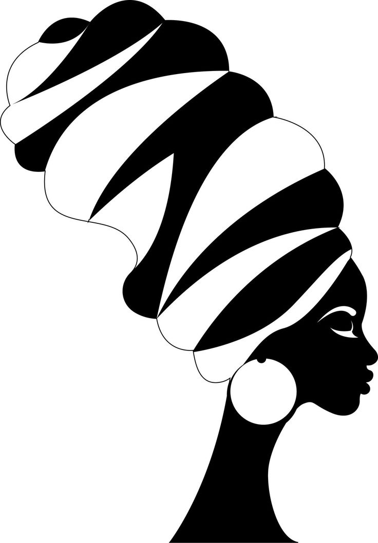 an image of a woman's head in black and white