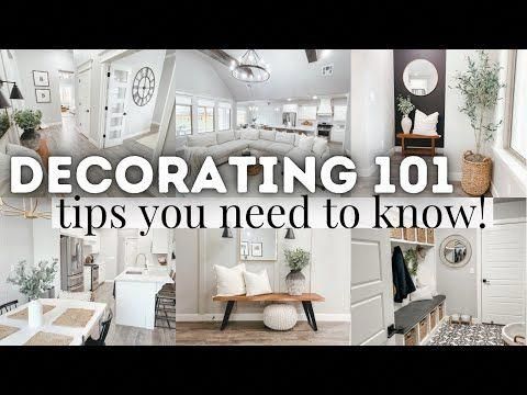 the words decorating 101 tips you need to know