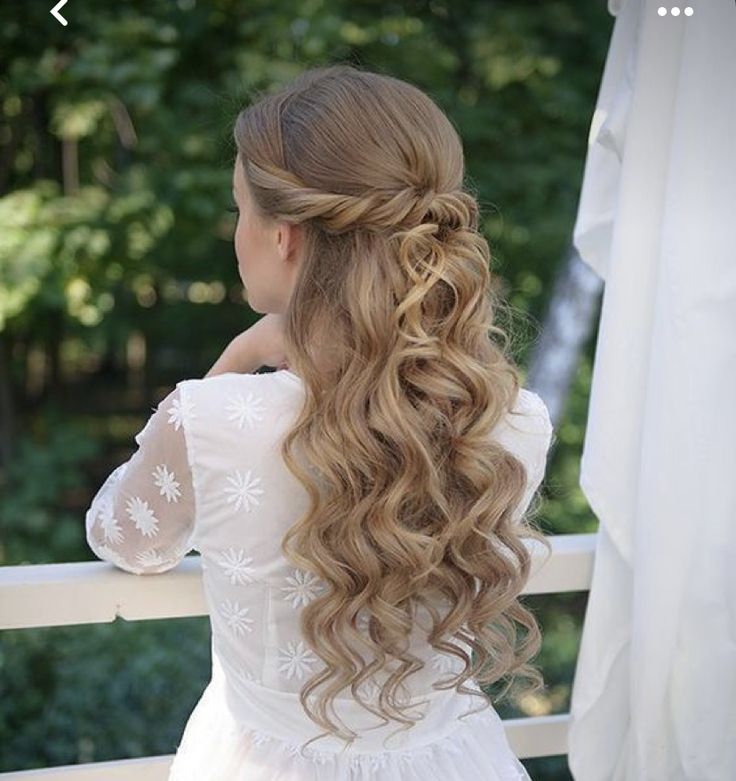 Junior Bridesmaid Hair, Wedding Hairstyles For Girls, First Communion Hairstyles, Communion Hairstyles, Girl Hair Dos, Braid Hairstyle, Flower Girl Hairstyles, Bridal Look, Long Hair Girl