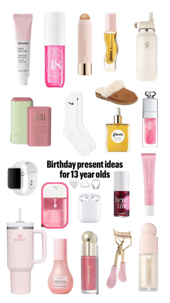 Here’s some present ideas for a 13 year old🫶🏼 Stuff To Ask For Your Birthday 12, Teen Girl Present Ideas, Gift Ideas For 13 Year Girl, 14th Birthday Gift Ideas, Xmas List Ideas Teens, Christmas Ideas For Teenage Girl, Bday Present Ideas, Gift Odeas, Christmas Presents For Teens