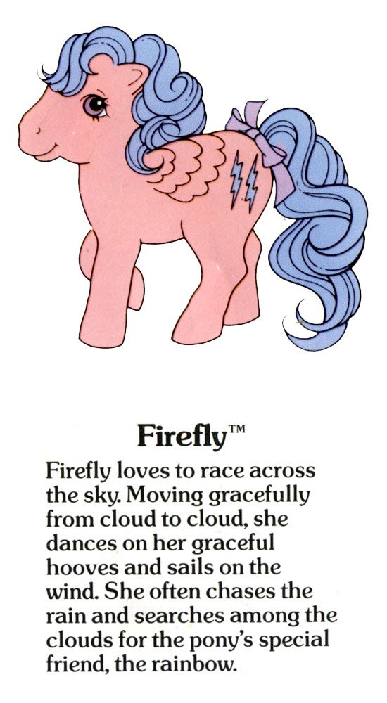 an image of a pink pony with blue hair and words describing it's meaning