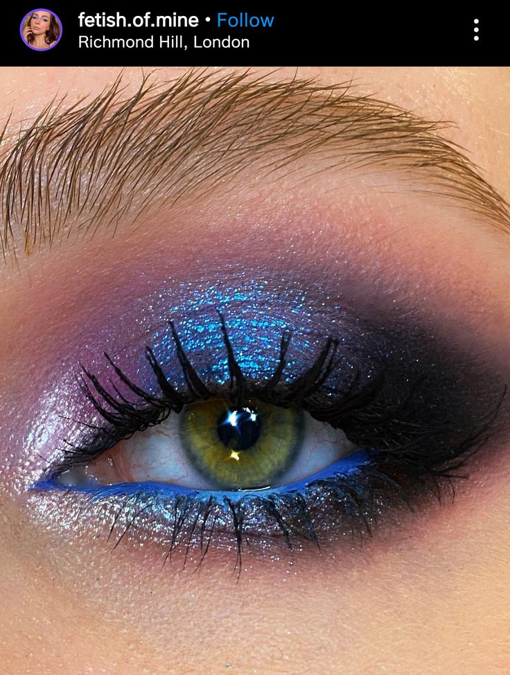 Midnight Make Up Taylor Swift, Prom Blue Eye Makeup, Midnights Makeup Look, Midnights Eras Makeup, Night Under The Stars Makeup, Midnight Taylor Swift Makeup, Midnight Era Makeup, Midnights Taylor Swift Makeup Ideas, Taylor Swift Midnights Makeup Look