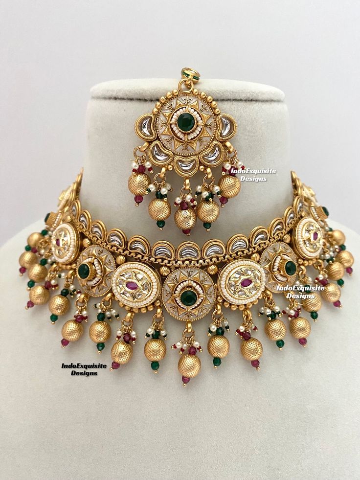 Premium Quality Kundan gold plated Necklace set comes with beautiful Earrings and tikka/uncut Polki/ Bridal sets/Reception/Wedding/bridal jewelry/ Indian jewelry /Kundan Jewelry/uncut kundan polki necklace All items are shipped from Brampton, Ontario, Canada. If you need your item by a certain day, please reach out to us for express delivery option before placing the order so that we can update the shipping for you. Standard shipping/delivery timeline Below are the estimated delivery times after Kundan Polki Necklace, Saree Tassels Designs, Brampton Ontario, Wedding Jewelry Sets Bridal Jewellery, Jewelry Kundan, Bridal Makeup Images, Kundan Jewelry, Polki Necklace, Bridal Jewellery Indian