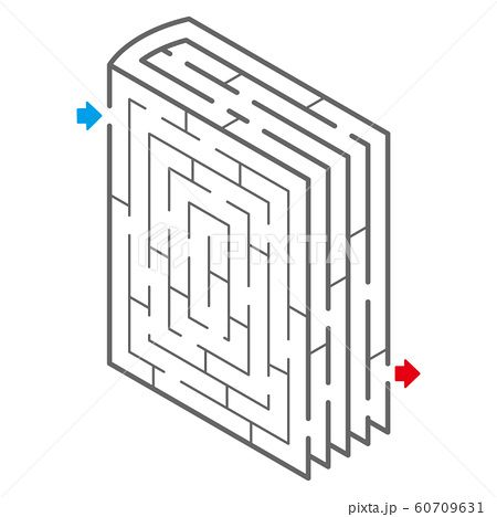 an image of a maze that is in the shape of a square and has arrows pointing to it