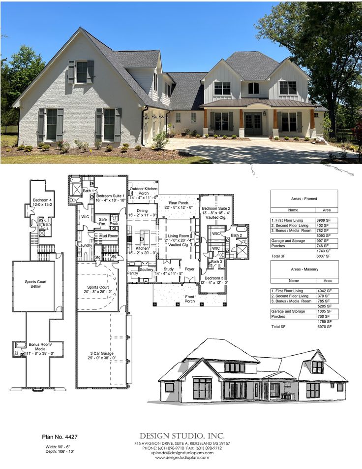 two story house plans with large windows and lots of room