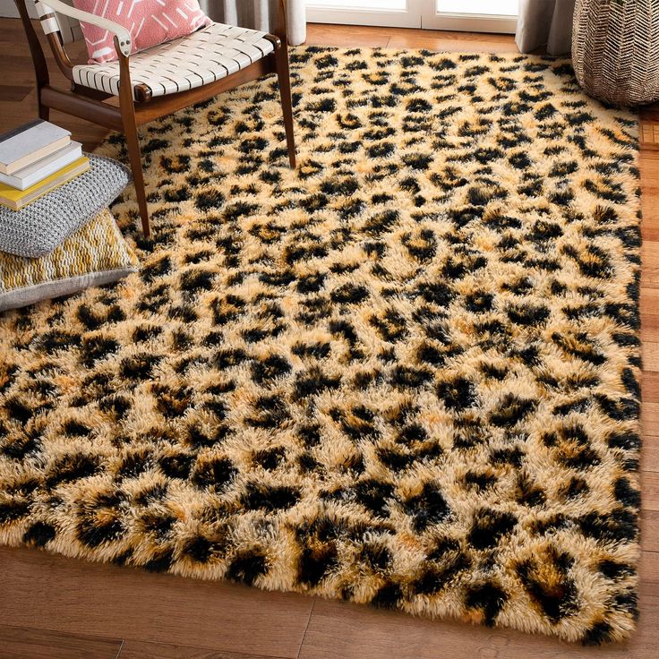 PRICES MAY VARY. Soft and Long Lasting : Invite this gorgeous leopard rug into your home and step into softness. Its texture is oh-so-welcoming underfoot, perfect for any room in your home that could use a touch of texture; Made of sturdy synthetics, this rug holds up exceptionally well to foot traffic and hours of play. Cheetah texture: Made from a long lasting polyester blend, this cheetah print rug has a leopard-print look that contrasts with its surroundings and a soft, dense foam core; whil Cheetah Print Rooms, Cheetah Print Rug, Animal Print Carpet, Leopard Print Rug, Print Rugs, Faux Cowhide Rug, Leopard Rug, Fur Animal, Carpets For Kids