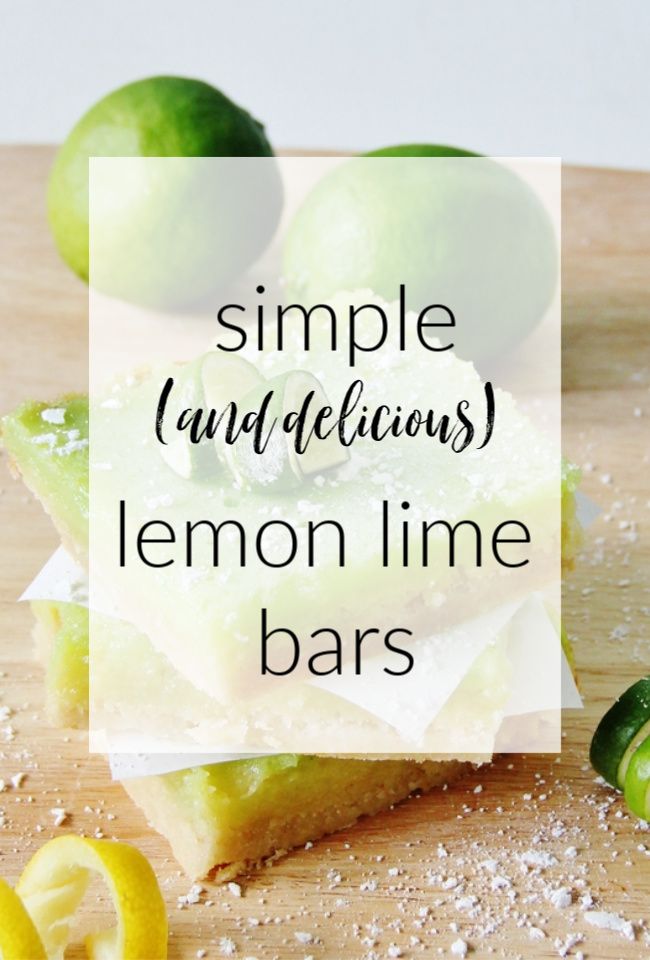 lemon lime bars on a cutting board with text overlay