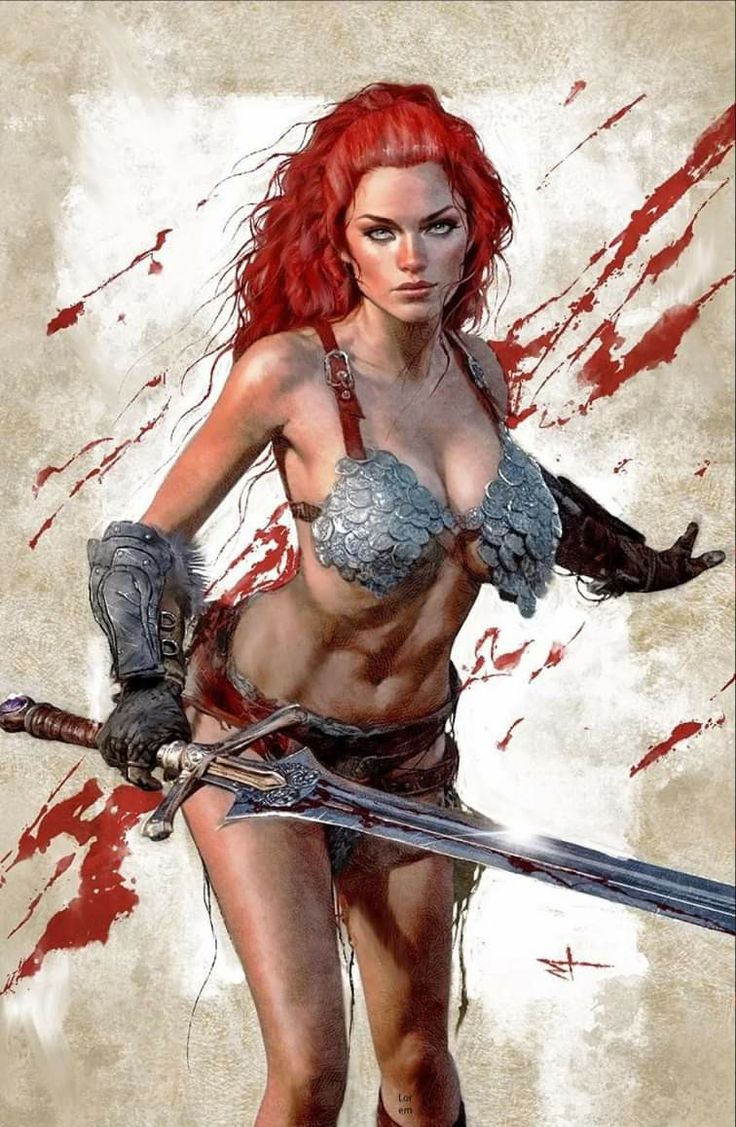 Barbarian Woman, Conan The Barbarian, Red Sonja, Viking Warrior, Fantasy Warrior, Dark Fantasy Art, Catwoman, Fantasy Character Design, Female Art