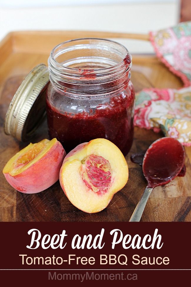 beet and peach tomato - free bbq sauce