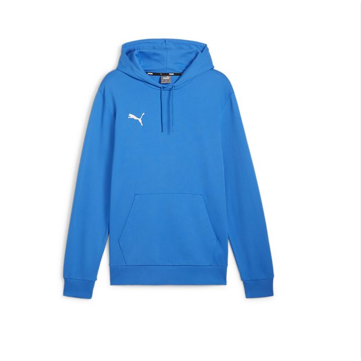 PUMA Team Goal Casual Hoodie. Comfortable team wear from PUMA. PUMA Cat logo embroidered on the right chest. Hood with drawcord. Front kangaroo pocket. Elastic cuff and hems. Cotton/polyester. dryCELL sweat control. Regular fit. Cat Branding, Team Goals, Puma Cat, Short T Shirt, Cat Logo, Team Wear, Puma Women, Puma Mens, Brushed Cotton