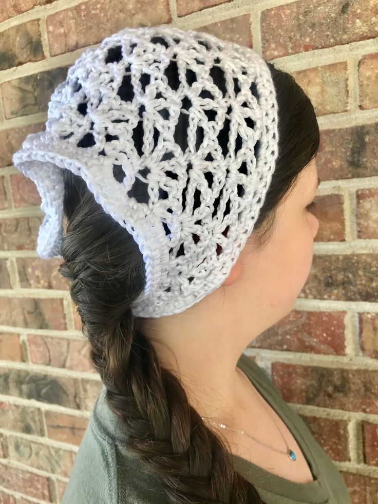 Featuring - The Spring Lace Headcoverings!  Aren't these headcoverings just beautiful? With their neutral color, light weight fabric, and delicate stitch, they are just the thing for spring! Perfect for picnics, parties, Mother's Day, or just about any day!  Key Features -  * handcrafted \ one-of-a-kind  * made from all-natural-fibers (cotton\bamboo)  * Eco-friendly  * soft but sturdy  * no-slip  * historical\vintage\cottage-core vibes  * one-size-fits-all  * spring vibes  * beautiful!  Size - (Not including ties)  * Length - 22 inches  * Width - 8 1\2  inches  Note - this is a one-size-fits-all head covering, so there is no need to customize size. This headcovering will fit women as well as little girls. The size is dependent on how tight you pull the strings when tying it on!  If you hav White Bohemian Headband For Spring, Bohemian White Headband For Spring, Spring White Headband One Size Fits Most, Spring White One Size Fits Most Headband, Fitted White Headband For Spring, White Fitted Headband For Spring, Tie Length, Vintage Cottage, Spring Vibes