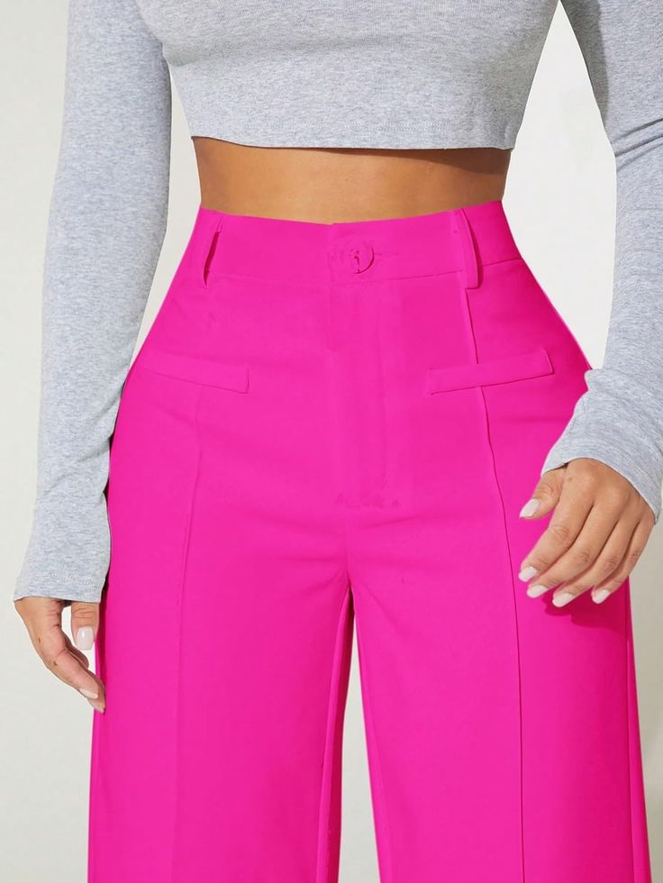 These Cute Pink Seam Front High Waist Pants are perfect for any casual or dressed-up look. Made with a high waist design and seam front detailing, these pants are both trendy and comfortable. The perfect addition to any fashion-forward wardrobe. 92% Polyester, 8% Elastane Machine Wash Zipper Closure Size Chart XS = Dress 0-2, Bust, 31"-32.5", Waist 23"-24, Hip 31"- 34"Small = Dress 4-6, Bust,33"-35", Waist 25-26", Hips 35"-37"Medium = Dress 8-10, Bust 35-36" Waist 27-28", Hips 38-39"Large =Dress 12-14,Bust,38-40, Waist,29-31", Hips 40-42"14/16 - Bust 40"-42", Waist 33.5"-36", Hips 44"-46"18/20 - Bust 42"-44", Waist 37"- 40", Hips 47"-50" Fitted Pants With Seam Detailing For Spring, Fitted Bottoms With Seam Detailing For Spring, Spring High-waist Pants With Seam Detailing, Spring High Waist Pants With Seam Detailing, Chic Fitted Bottoms With Seam Detailing, Spring Office Bottoms In Solid Color, High Waist Pants With Seam Detailing For Spring, Trendy Spring Dress Pants With Belt Loops, Ankle-length Pants With Seam Detailing For Fall