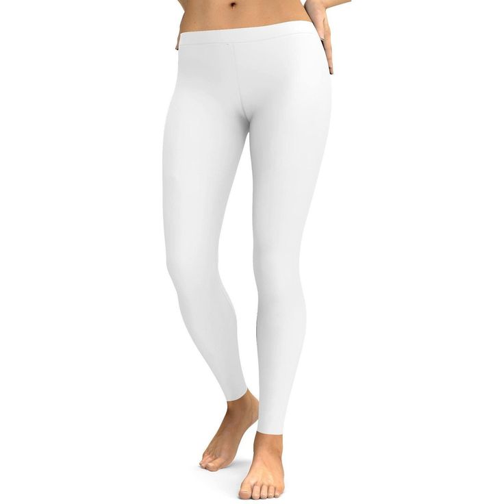 Whiter than Snow, Solid White Leggings These Solid White Leggings are incredibly flattering and a super versatile piece to add to your collection. As you know white is the easiest shade to style, you can wear these as a white on white outfit or pair it back with colors and prints. Made to mould to your body and support your every move. Made from highest quality material: the Gearbunch Solid White Leggings are 100% handmade, squat proof, super soft and comfortable. Make these your next best yoga White Stretch Tights, White Full Length Yoga Pants For Spring, Versatile White Full-length Pants, Versatile Full-length White Pants, Versatile White Full Length Pants, Versatile Full Length White Pants, High Stretch White Versatile Leggings, White Elastane Yoga Tights, White Stretch Bottoms