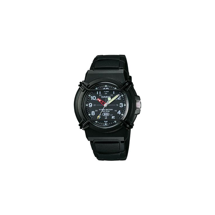 Casio Men's Analog Sport Watch - Black (HDA600B-1BV) Casual Black Watches With Subdials, Casual Black Watch Accessories With Round Dial, Black Casual Watch Accessories, Casual Black Chronograph Watch, Casual Black Chronograph Watch Accessories, Casual Black Watch With Stopwatch, Casual Watches With Stopwatch And Round Dial, Casual Watch With Stopwatch, Casual Black Watch Accessories With 10atm Water Resistance