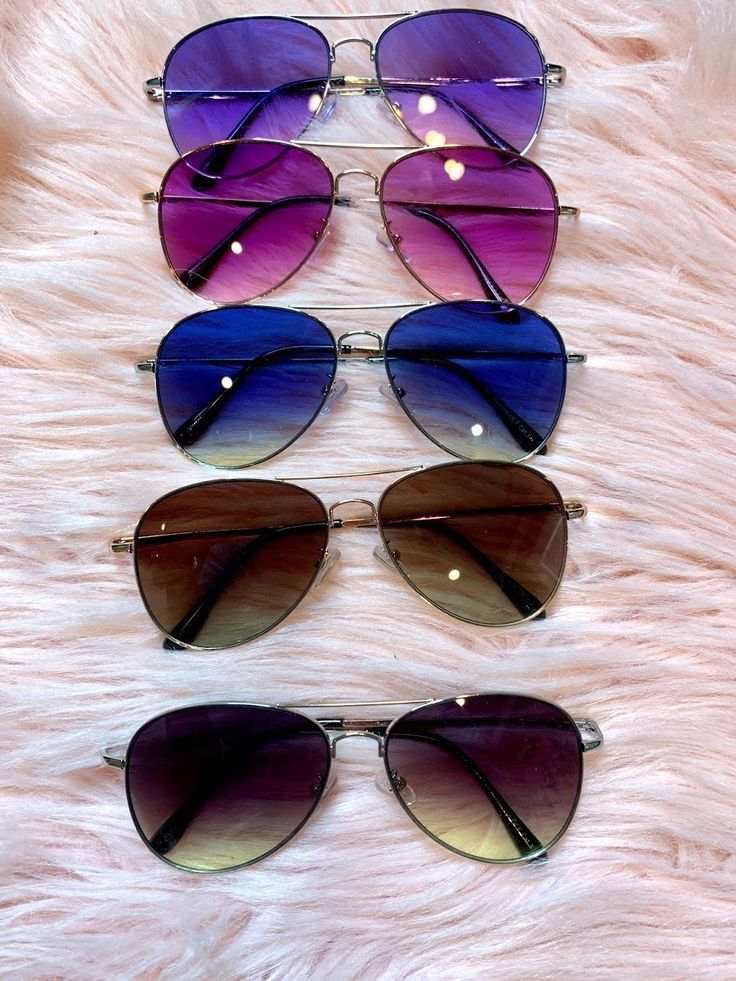 Our new Aviator Sunglasses are such a hot accessory for your next beach or lake vacation! Colored lenses. Blocks 100% UVA/UVB rays. Available in Pink, Purple, Blue, Black, Brown. Black Aviator Sunglasses, Lake Vacation, Pink Purple Blue, Aviator Sunglasses, Pink Purple, Blue Black, Lenses, Sunglasses, Lake