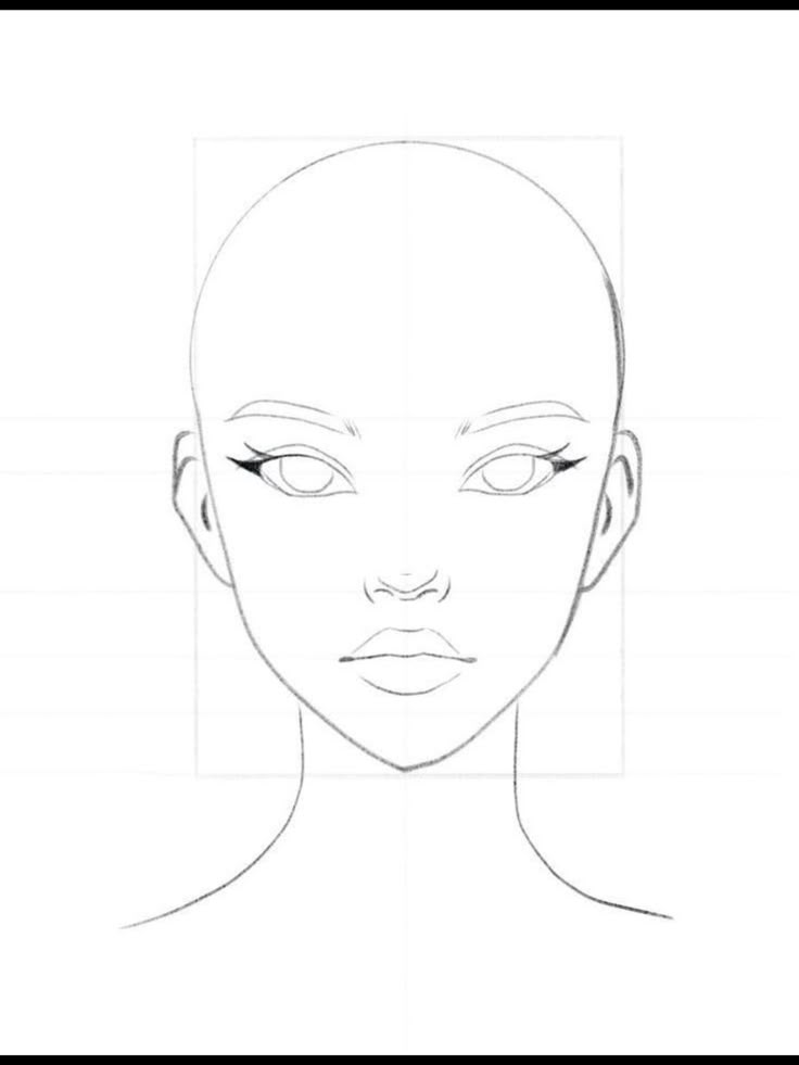 the outline of a woman's face