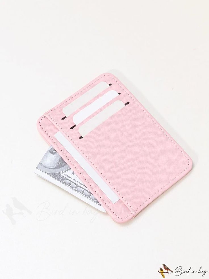 BirdinBag - Streamlined Card Wallet Trendy Rectangular Card Holder With Card Slots, Trendy Rectangular Card Holder With Slots, Trendy Travel Card Holder With Card Slots, Trendy Pink Card Holder With Card Slots, Trendy Rectangular Card Holder With Interior Slots, Trendy Card Holder For Daily Use, Trendy Coin Purse With Card Slots, Trendy Card Holder With Card Slots For Daily Use, Trendy Coin Purse With Card Slots For Daily Use