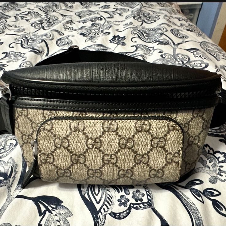 Gucci Gg Supreme Eden Belt Bag 450946 Waist Pouch. Pre-Owned Bag In Great Condition. Barely Used And Clean Inside Out. Does Not Have Box Or Dustbag. Just Purse By Itself. No Signs Of Wear Or Tear. Black Monogram Canvas Pouch Shoulder Bag, Brown Gucci Crossbody Bag, Black Monogram Canvas Pouch Bag, Luxury Belt Bag With Branded Hardware For Everyday Use, Designer Monogram Canvas Crossbody Belt Bag, Designer Belt Bag With Branded Hardware For Everyday, Gucci Black Bag With Removable Pouch, Black Gucci Bag With Removable Pouch, Brown Leather Gucci Belt Bag