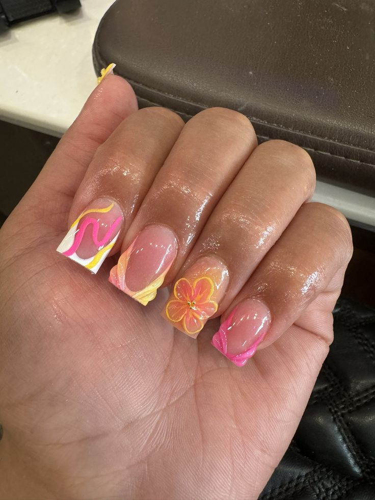 Acrylic Toe Nails, Acrylic Nail Set, Hard Nails, Drip Nails, Colored Acrylic Nails, Girly Acrylic Nails, French Tip Acrylic Nails, Acrylic Nails Designs, Work Nails