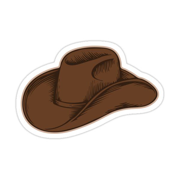 Decorate laptops, Hydro Flasks, cars and more with removable kiss-cut, vinyl decal stickers. Glossy, matte, and transparent options in various sizes. Super durable and water-resistant. Cowboy Stickers Aesthetic, Cowboy Hat Icon, Stickers Western, Cowboy Stickers, Cowboy Hat Sticker, Western Stickers, July Stickers, Country Stickers, Olivia Williams