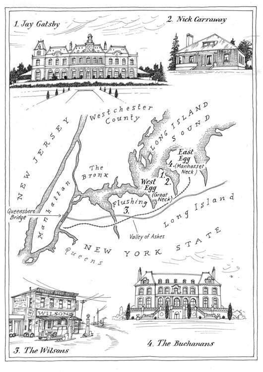 an old map shows the locations of various towns