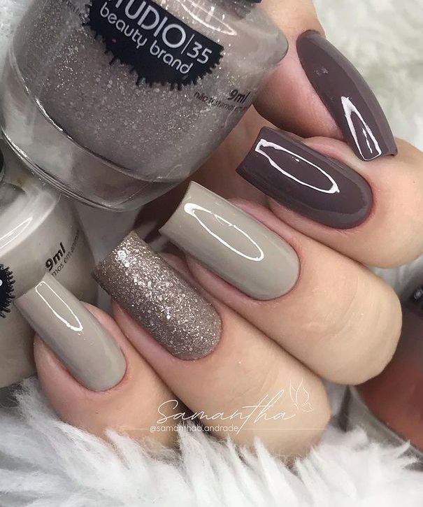 Beauty Hacks Nails, Stylish Nails Designs, Nails Now, Shellac Nails, Nails Desing, Neutral Nails, Elegant Nails, Short Acrylic Nails, Nail Polishes